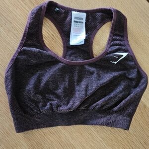Gymshark Burgundy Sports Bra Size S